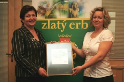 Starostka Miloslava Loudová  a správce webu Andrea Špelinová