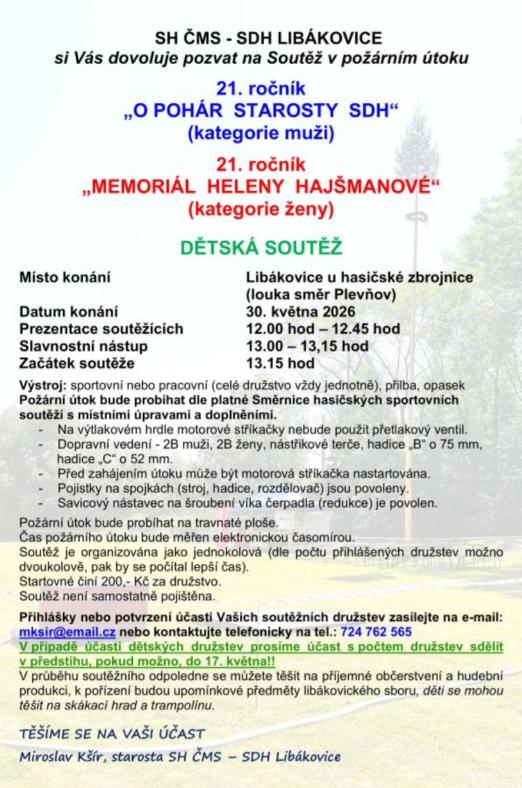 Pozvánka na&nbsp;závody