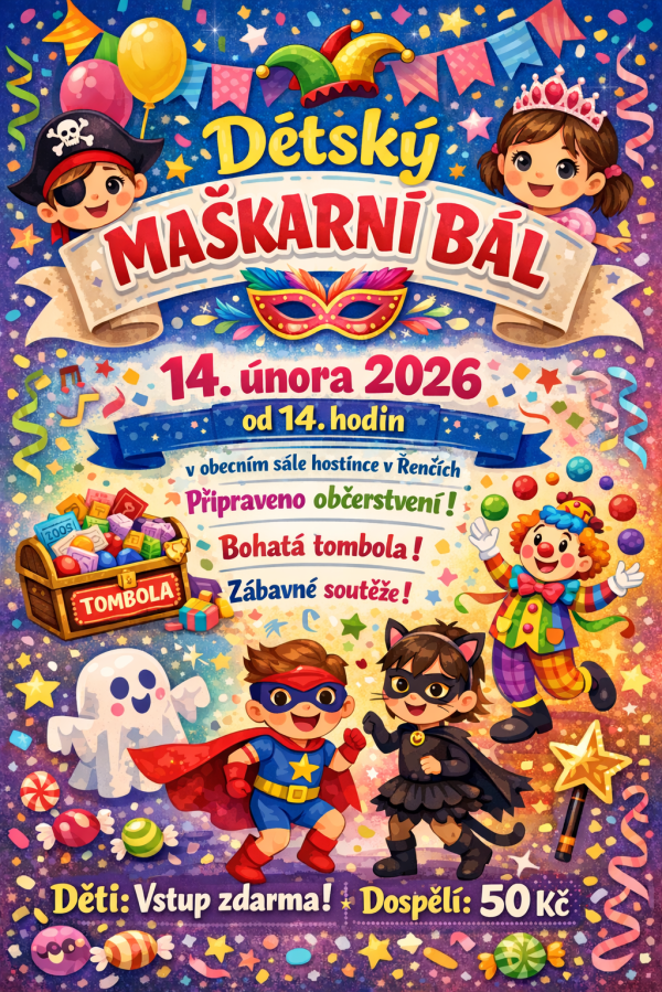 dětský maškarní bál